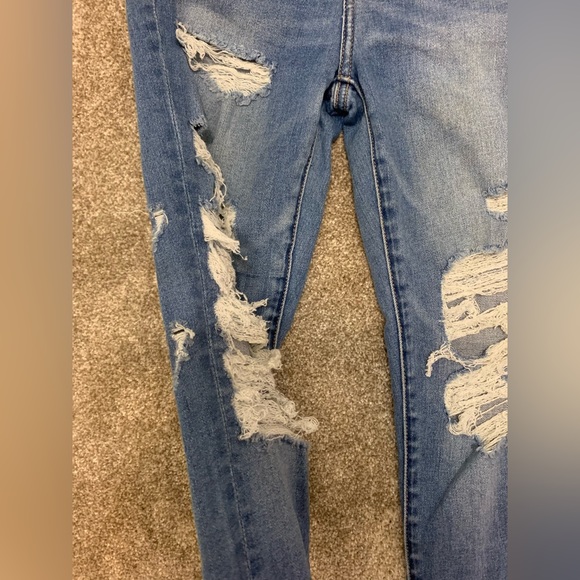 NWOT American Eagle Next Level Stretch High Waisted Distressed Skinny Jeans - Picture 5 of 5